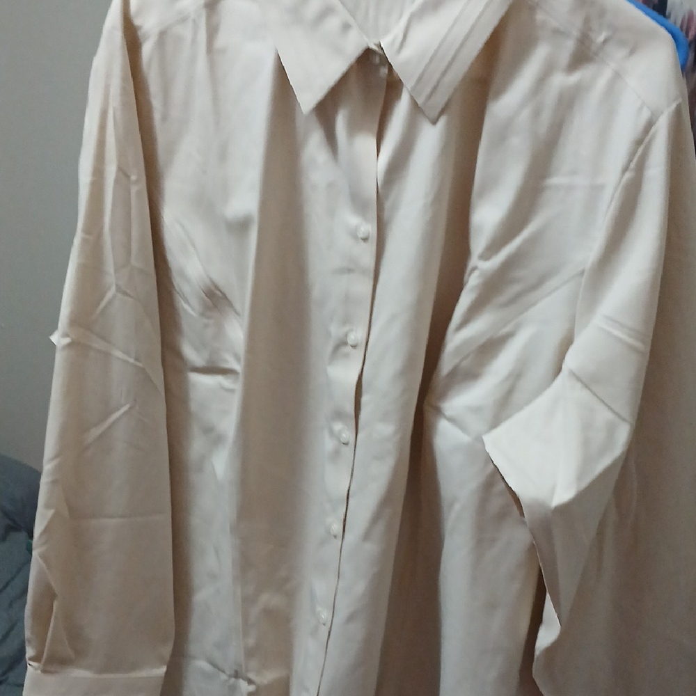 Cream Button-Up Shirt
